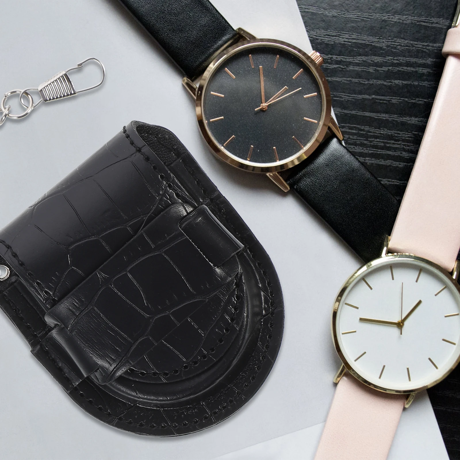 

Pocket Watch Case Vintage Travel Case for Men Women Dustproof Scratch Resistant Storage Box Watch Accessories