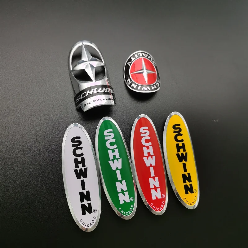 Schwinn Decorative Bike Sticker Aluminum Alloy Waterproof Head Tube Label Cycling Equipment Accessory