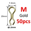 M 50 piezas Dorado