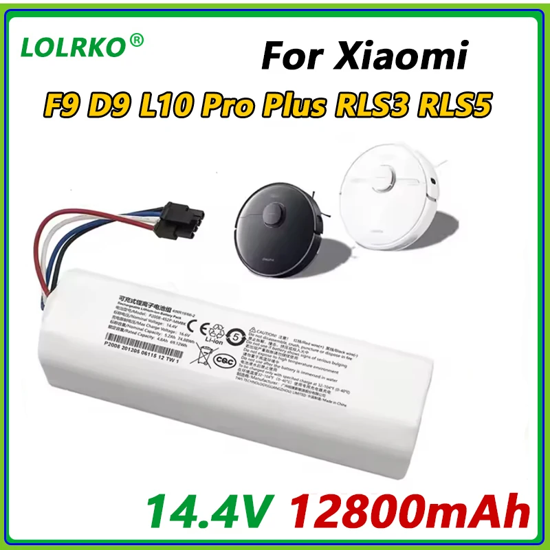 14.8V 12800mAh Battery for Xiaomi Mijia X10+PLUS B101CN OMNI 1S and Dreame F9 D9 L10 Pro Plus S10 S20 X10 Sweeping Mopping Robot