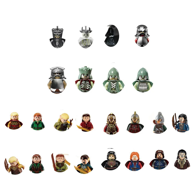 

The Lord of the Rings Dnd The Hobbit Series Legolas Greenleaf Aragorn II Elessar Telcontar Tauriel Toy Building Block Doll