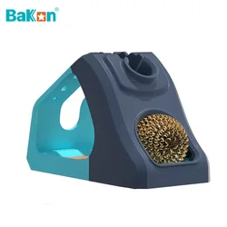 Bakon Soldering Iron Stand Holder Solder Bracket with Welding Cleaning Copper Ball Welding Tools