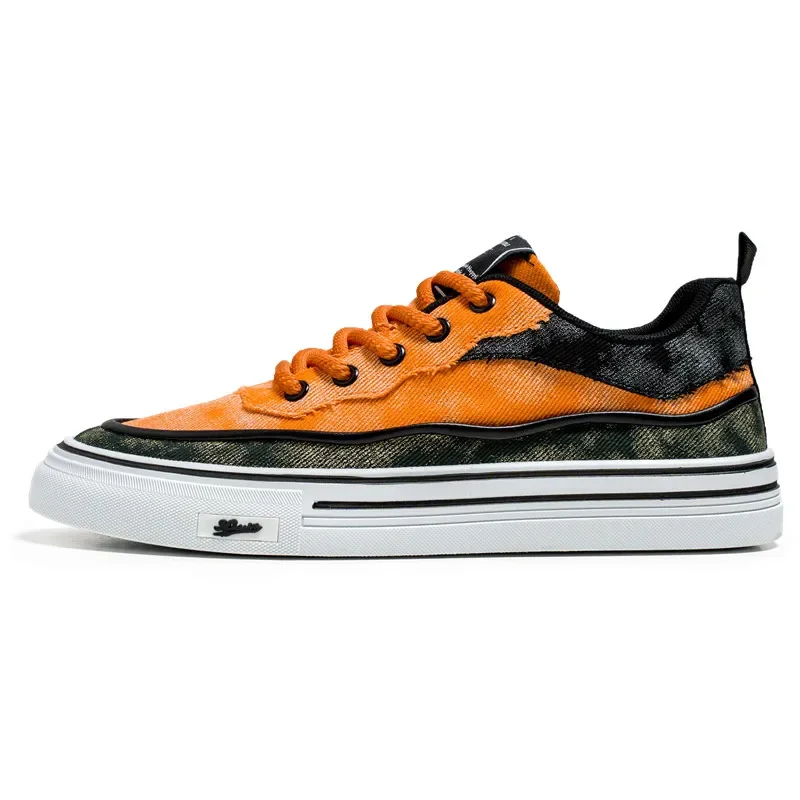 Zapatos deportivos de lona transpirables para hombre, zapatillas informales cómodas, Tenis ligeros, zapatos de Skate de tendencia, otoño