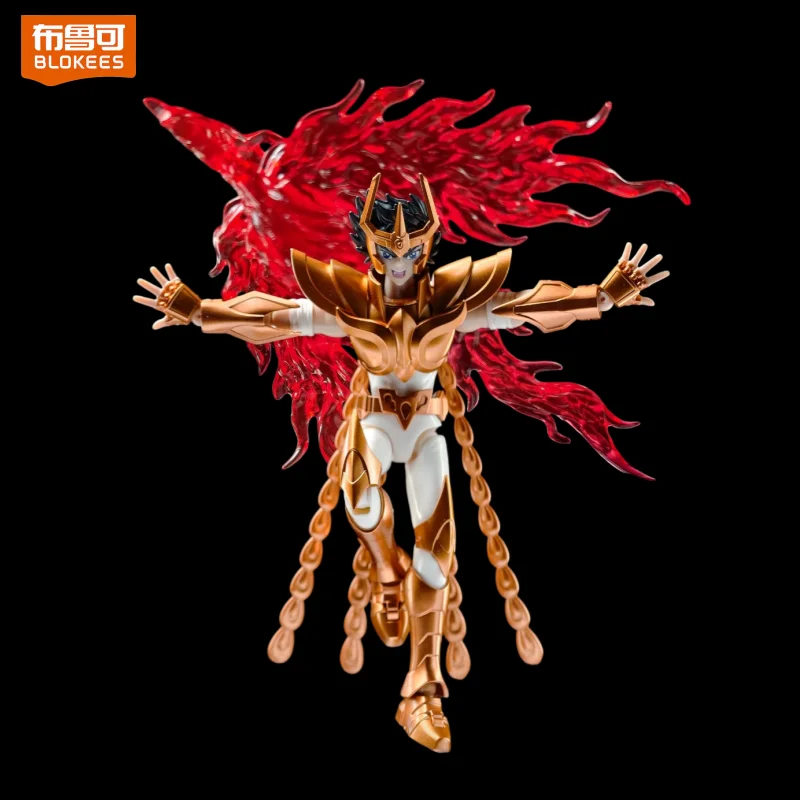 

Blokees Saint Seiya Beyond Gemini Phoenix Buildable Figure Super Articulated Fabric Jumpsuit Blind Box Collectible Toy Gift