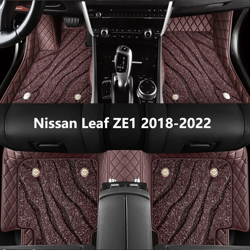 Custom Car Floor Mats For Nissan Leaf ZE1 2018 2019 2020 2021 2022 High-Quality Auto Accessories Interior Protector Foot Carpet