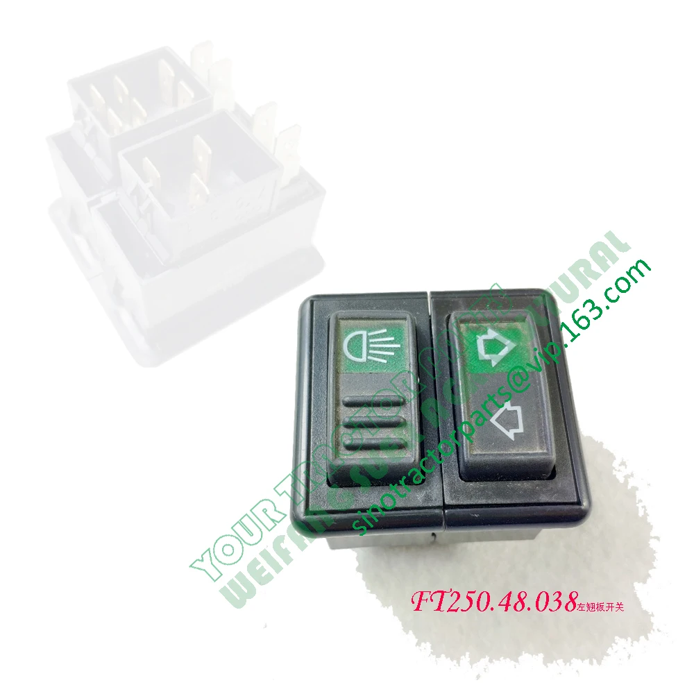 TH354.482.4 + TH354.482.5 / FT250.48.038 / FT250.48.039 / FT250.48E.039, interruptor oscilante para trator Foton Lovol