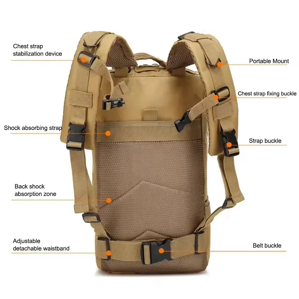 Men Backpack Fishing Outdoor Travel Camouflage Bag Climbing Backpack Sports Hiking Waterproof School Bag Backpack for Men