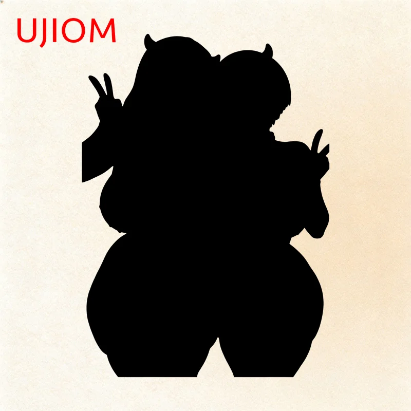 UJIOM Attractive Uzaki Chan Tsuki Uzaki Wall Sticker Multiple Girls Bookshelf Sunscreen Vinyl Decal Bedroom Adhesive Wallpaper