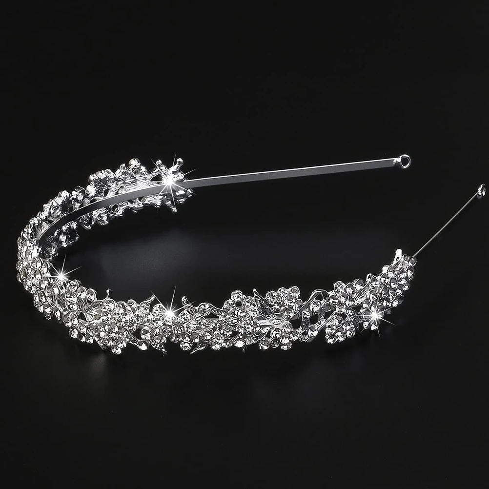 

Alloy Flower Headband Wedding Hairband Tiara Headpiece Crown for Women Bridal Elegant Design Jewellery Banquet Parties Proms