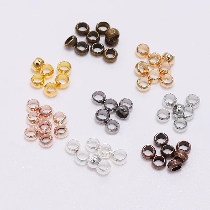 500Pcs 1.5-2.5mm Multiple Specifications Environmental Protection Partition Pipe Position Bead DIY Jewelry Accessories Wholesale