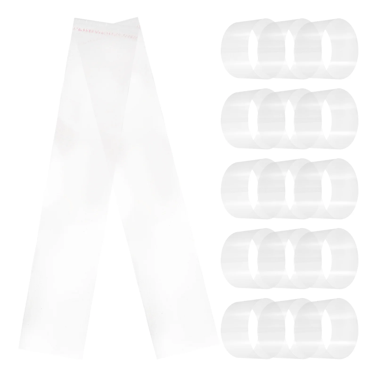 

100 Sheets 4 Inch Thick Transparent Mousse Cake Collar Plastic DIY Baking Wrapping Supplies Decorative Cake Decorations