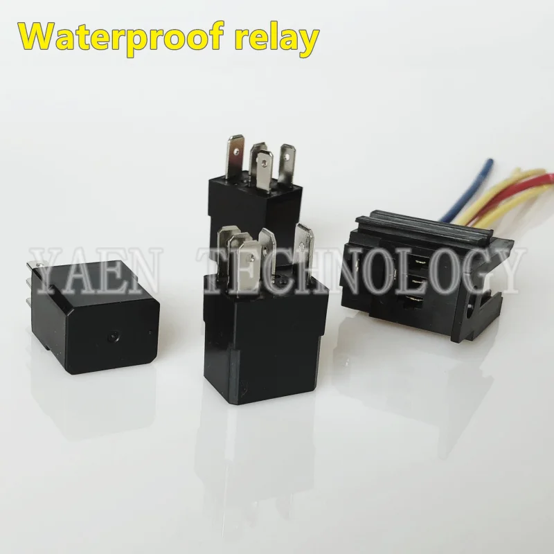 Waterproof relay 12V four legged five legged Car and truck air conditioning fan headlight relay