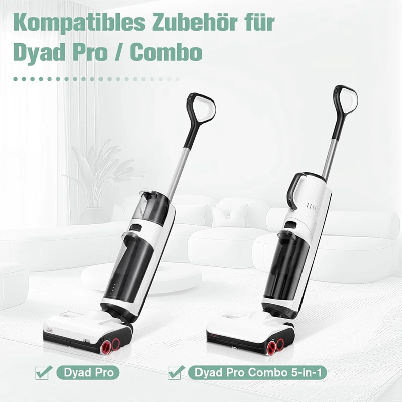 ABUS-Replacement Brush Roller And Hepa Filters Set For Roborock Dyad Pro/Dyad Pro Combo Smart Wireless Wet Dry Vacuum Cleaner