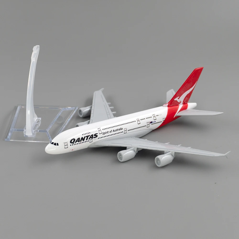 

14cm Aircraft Model Spirit of Australia Airbus A380 1/400 Qantas Alloy Plane Xmas Gift Toy for Collection Decoration