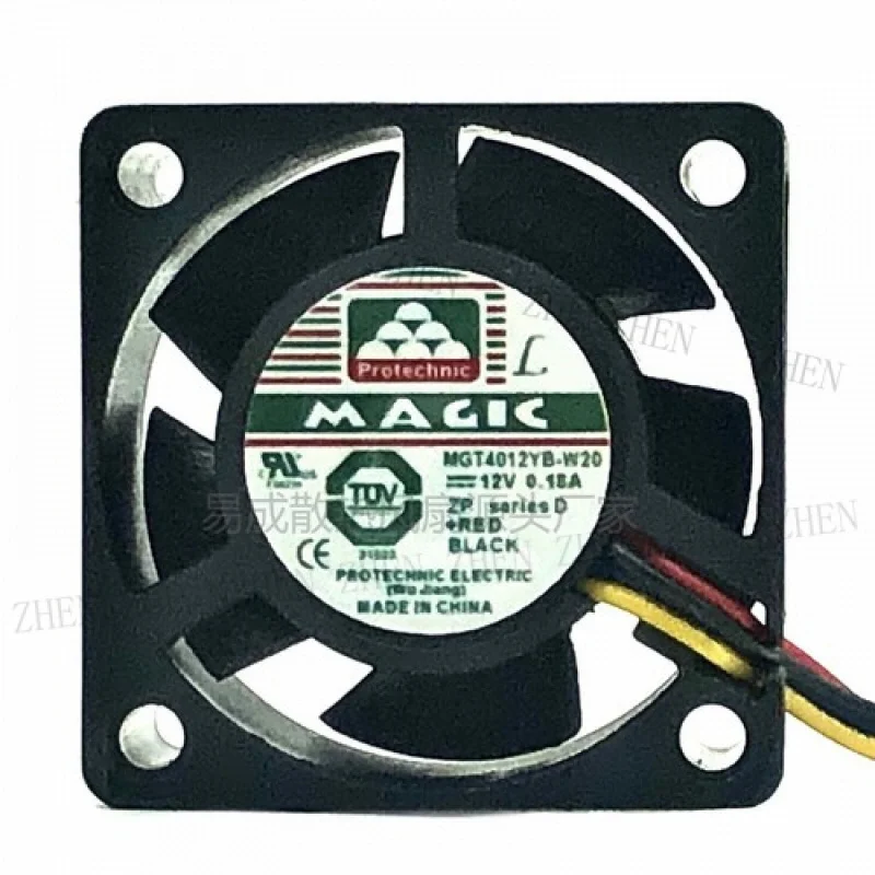 Y 1 Pc. New for  MGT4012YB-W20 12V 0.18A 4020 4CM 4-Wire Cooling Fan