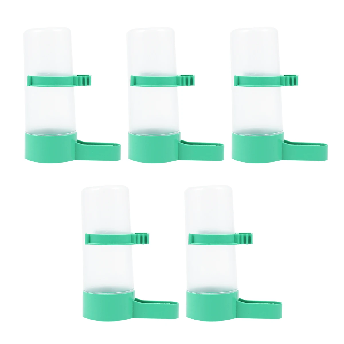 

5pcs Bird Drinking Feeder Automatic Water Dispenser Durable Plastic Wall Mountable For Small Birds Parrots Budgies No