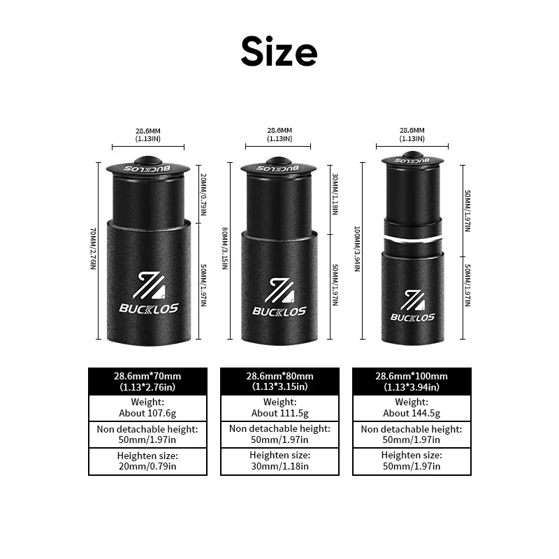 BUCKLOS kierownica rowerowa wspornik wysokości Extender CNC stop aluminium widelec rowerowy przedłużacz Adapter MTB kierownica Riser Road BMX części