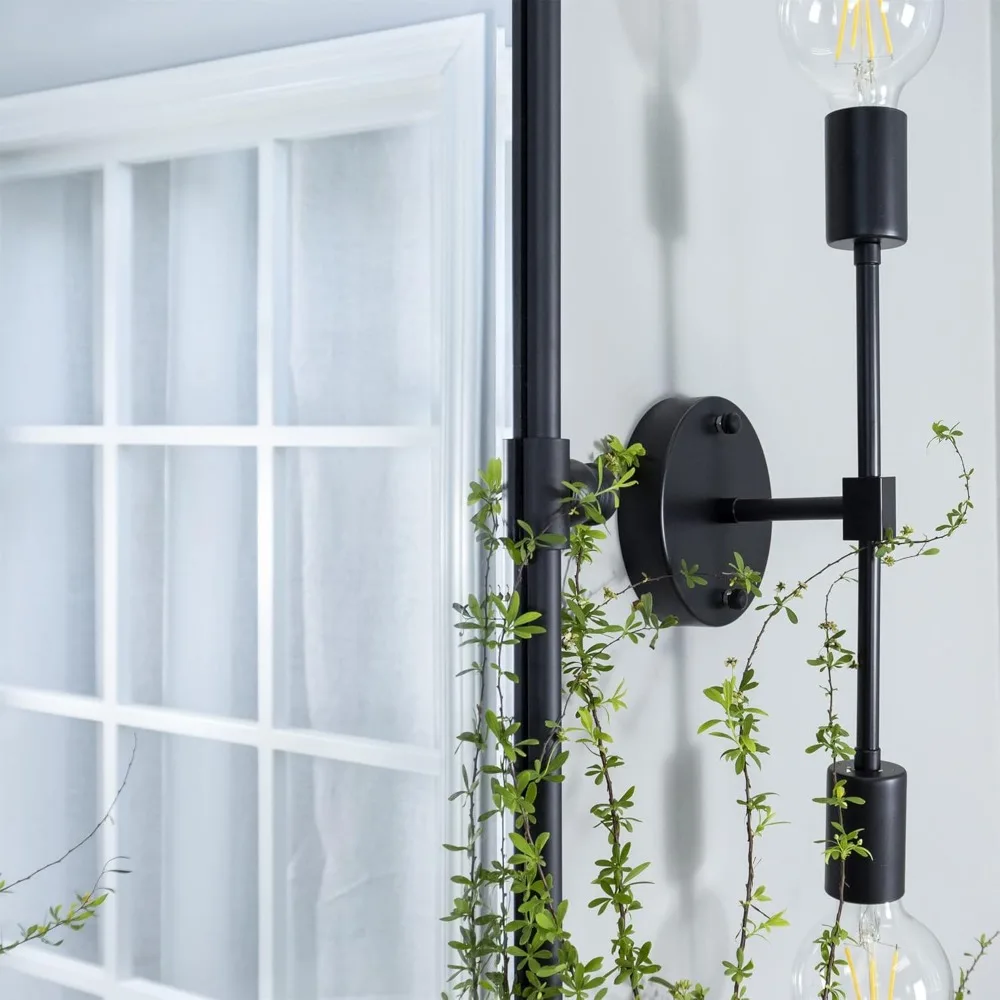 Rectangle Pivot Mirror with Tilt and Beveled Edges for Bathroom, Matt Black Metal Framed Vanity Mirror with Long-Lasting Durabil