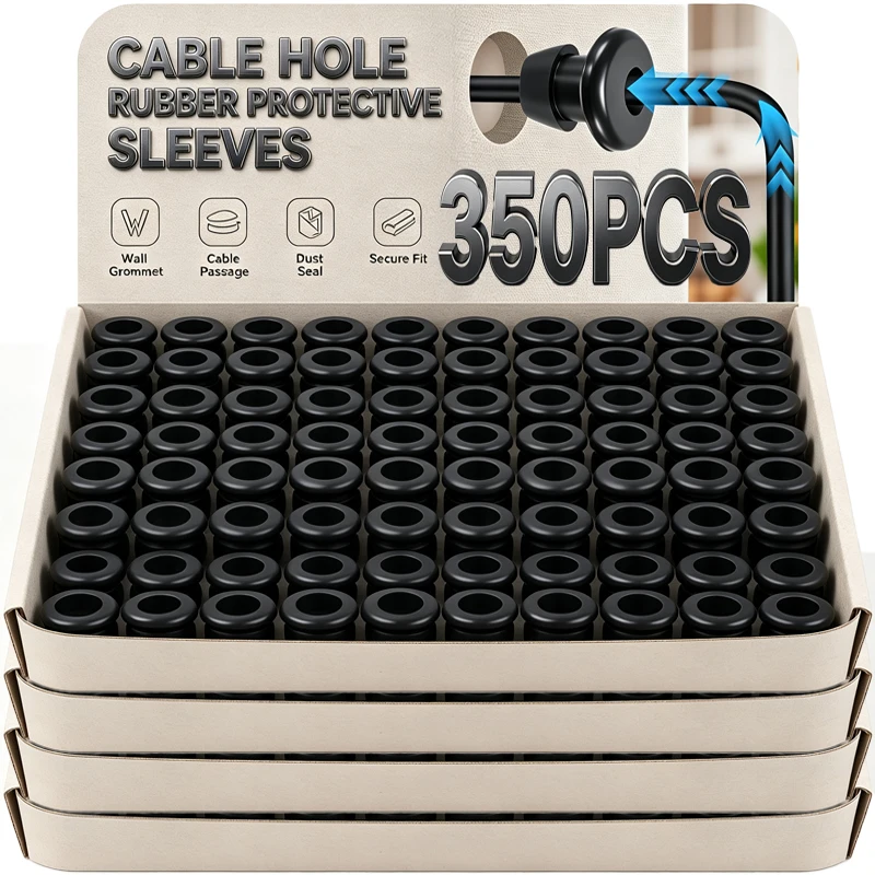 Rubber Grommet Assortment Kit Wire Cable Protector Electrical Wiring Hole Plug Seal Wire Blanking Grommet Plumbing Gasket Rings