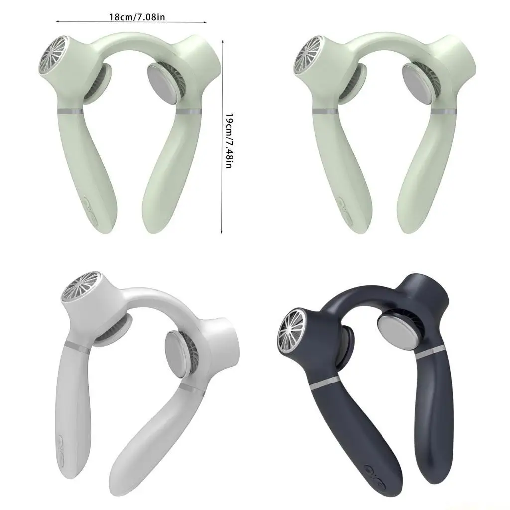 D0AB Mini Air Cooling Bladeless Mobile Fans Plastic Material for Summer Outdoor Sport