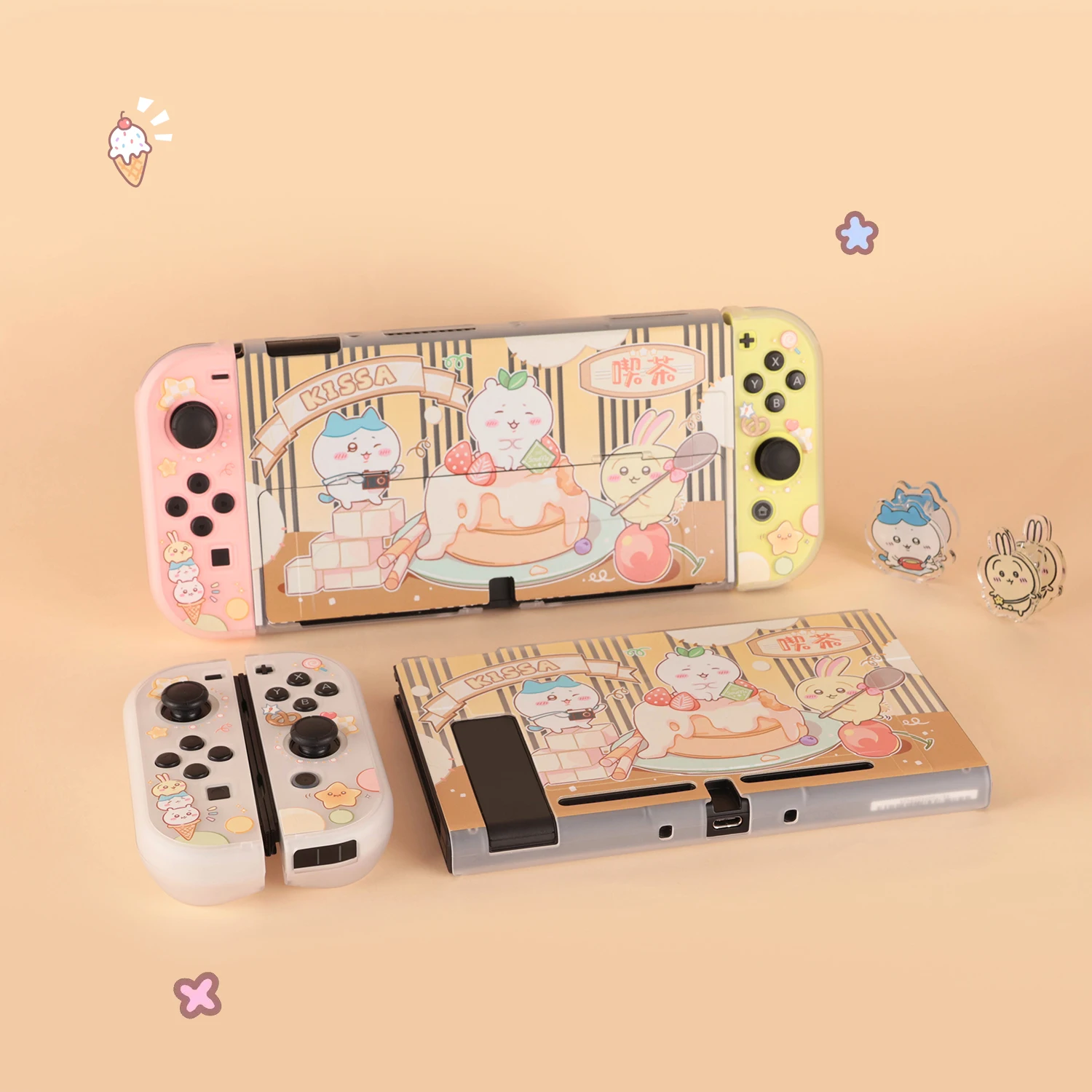 For Nintendo Switch Frosted Hard Shell Case Switch OLED Accessories Cartoon Cover Case For Switch NS Accessories Console Game