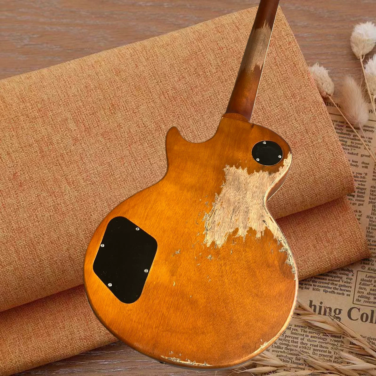 Electric guitar, factory customized, made of maple and peach blossom wood, multiple colors, in stock, fast and free shipping  GB