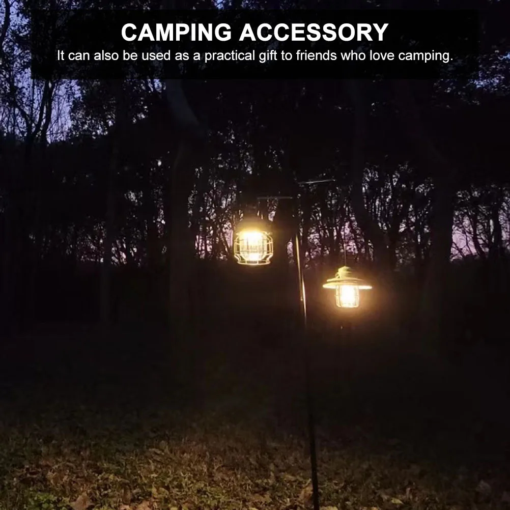 

1Set Outdoor Camping Lamp Portable USB Rechargeable Retro Lantern Tent Light Camping Accessory Retro Lantern USB Hanging Lamp