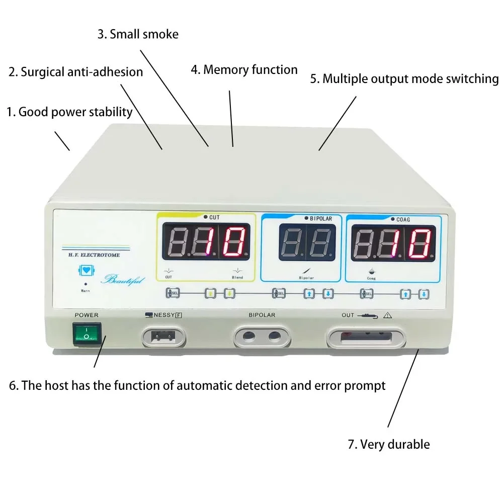 Medical Supplies Electrosurgery Equipment Electrosurgical Generator Unit Surgical Electro Cautery Machine