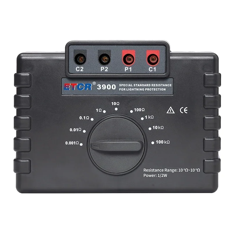 ETCR3900 Lightning Protection Calibration Resistor 0.001-100 4-Wire Method for Grounding Tester Calibration