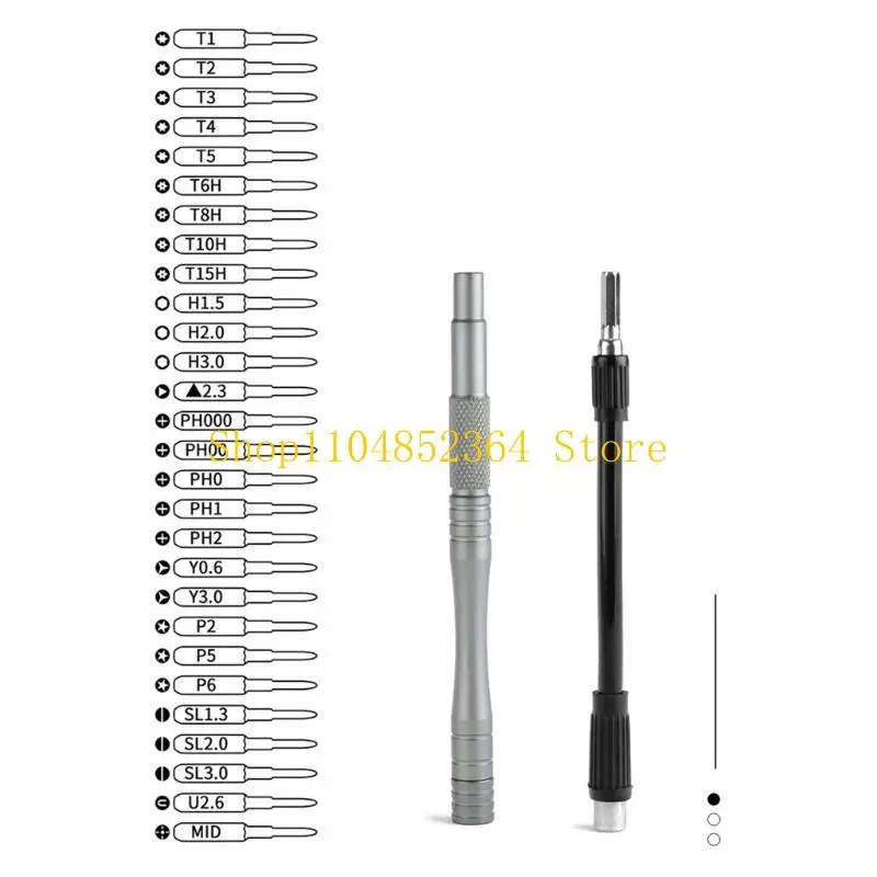 652F Durability 30 in 1 Screwdriver Set for Easy Maintenance of Phones, Computers,Gadgets Electronics Repair Tool