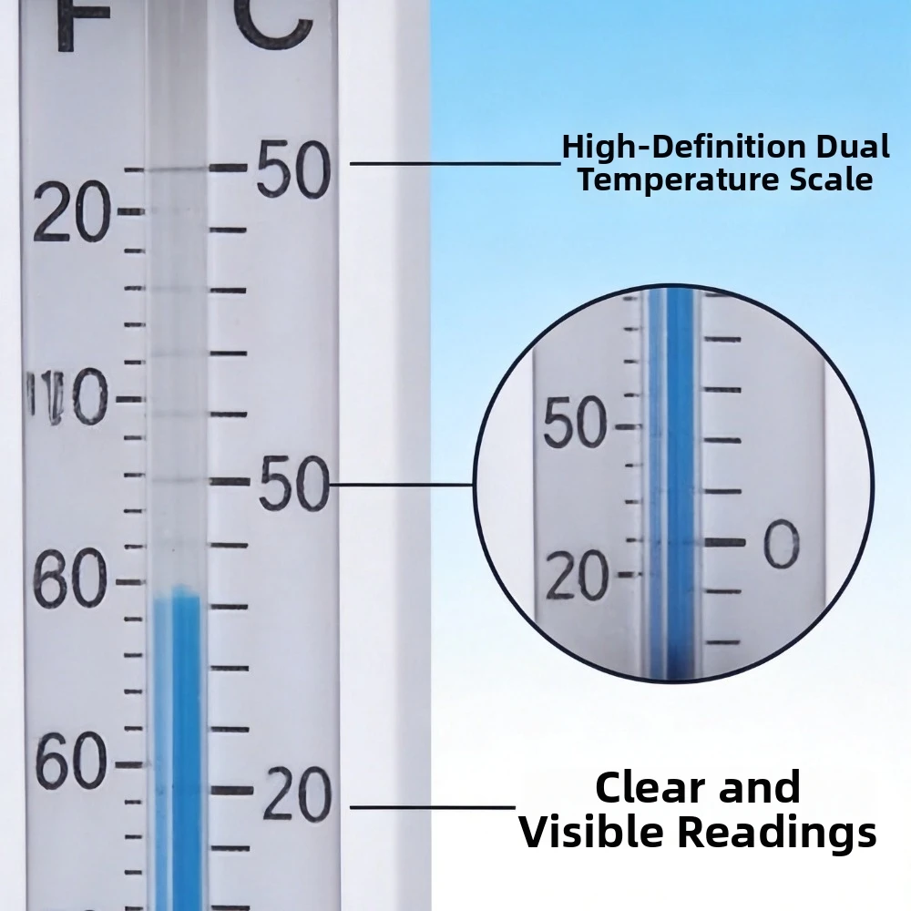 Waterproof Floating Thermometer Easy Read Anti-Lost Tether Pool Thermometer Fahrenheit Scale Water Thermometer Bath Use