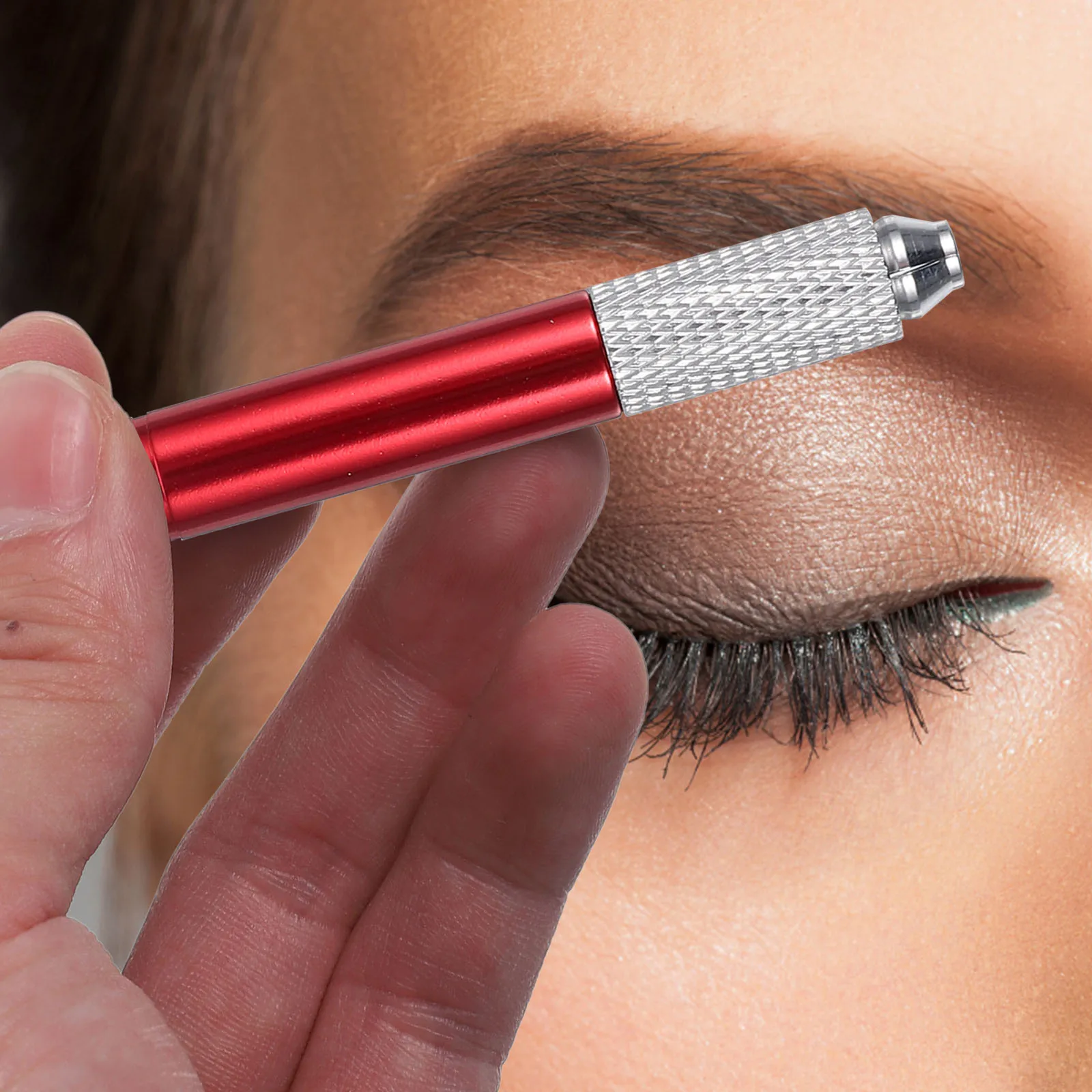 قلم الحواجب Microblading ذو نهاية مزدوجة تصميم حجر الراين المهنية الوشم قلم الحواجب Microblading أداة ماكياج #3