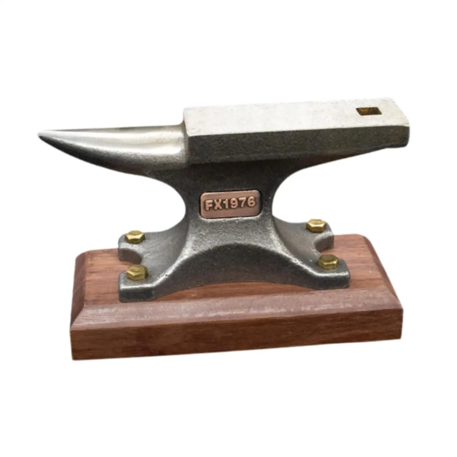 

Наковальня из углеродистой стали с одним рогом и деревянным основанием, устойчивый к ржавчине маленький ковальный инструмент для изготовления изгиба металла, мастерской «сделай сам»