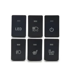 1 Pcs Car BUMPER LIGHTS ABS Power On Off Switch Music ROOF LIGHTS Switch With wire Used For Suzuki Jimny 2019 2020 2021
