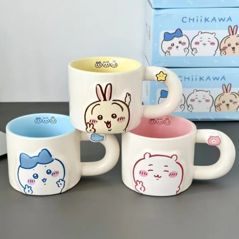 

Chiikawa Mug Usagi Cartoon Cute Thick Ceramic High Temperature Resistant Coffee Milk Drinking Water Boiled Water Cup Home Gift