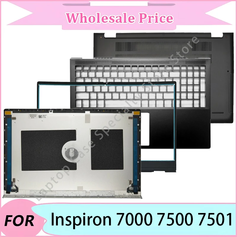

New For Inspiron 7000 7500 7501 Laptop replacement parts/Laptop LCD Back Cover/Front Bezel/Palmrest/Bottom Case/Hinge/Keyboard