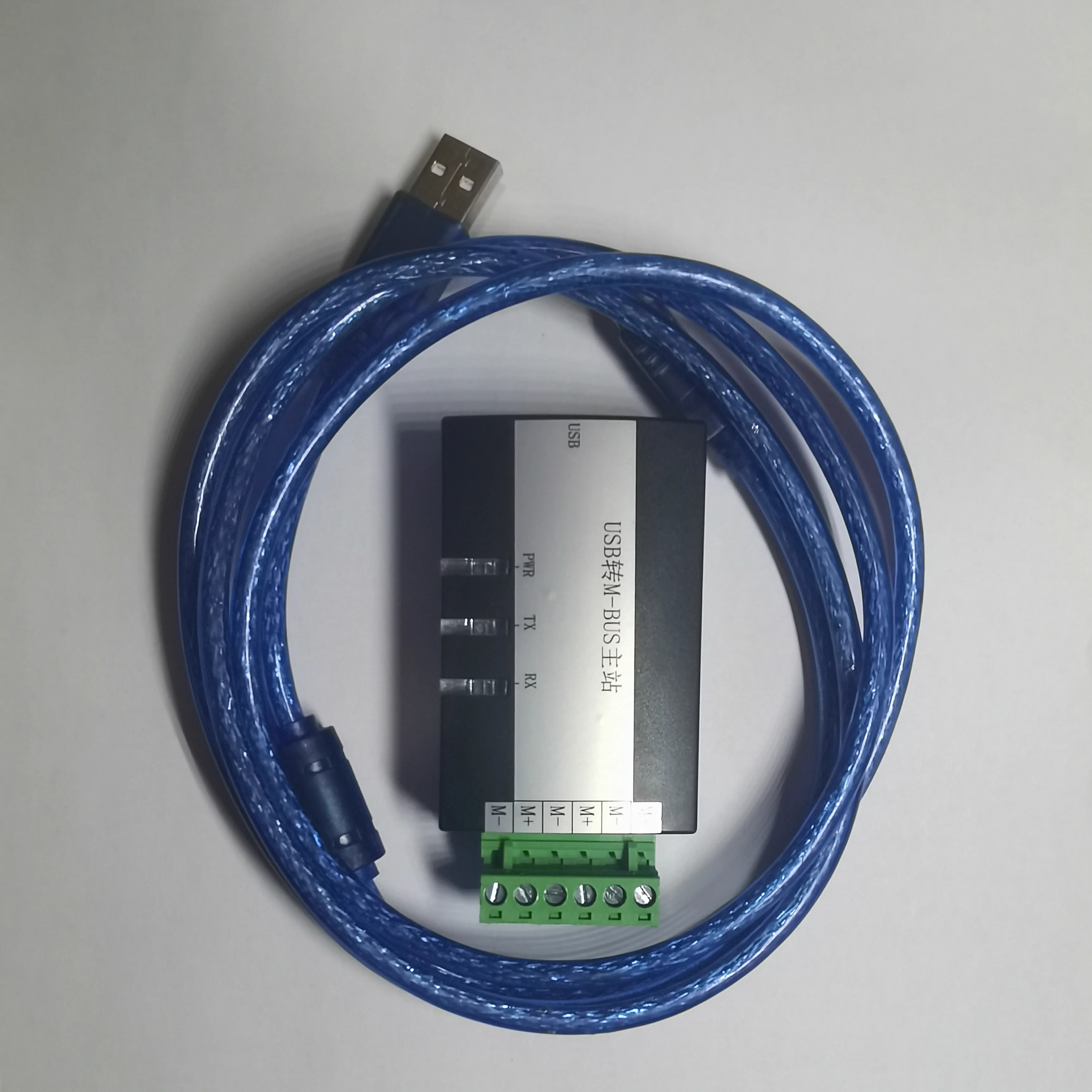 Medidor de host usb para mbus de nível industrial, teste de leitura, proteção contra curto-circuito de nível industrial, suporta 20 cargas 1m