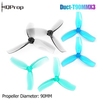 2/4 Pairs HQProp Duct-T90MMX3 (2CW+2CCW) Propeller 90mm 3-Blade 1.5mm PC Prop For RC FPV Drone Cinelog35 CL35 ProTek35 DIY Parts