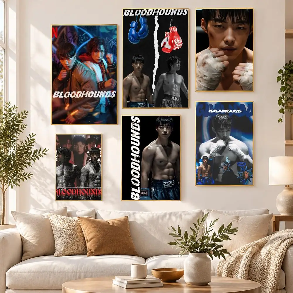 Series Classic Thriller Bloodhounds Poster HD Waterproof PP Self Adhesive Aesthetic Bedroom Dorm Gaming Room Home Decor Gift