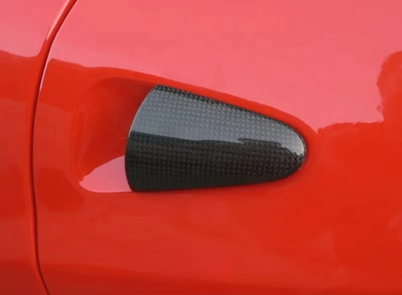 Spot Special Promotion Dry Carbon Fiber 2010 to 2014 F458 Italia Coupe Spider F12 Door Handle Cover For F458 Italia