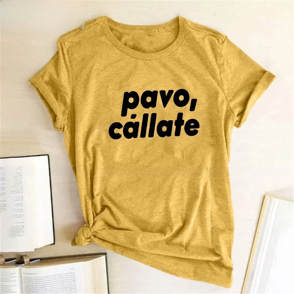 تي شيرت نسائي للمهرجانات بياقة عالية طويل Sve بقصة ضيقة تي شيرت irt Pavo Callate Print Summer Faion Youth Sle