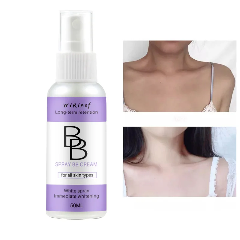 BB Cream-Base líquida en Spray, corrector, ilumina, blanquea, Base hidratante, maquillaje facial, crema cosmética para el cuidado de la piel