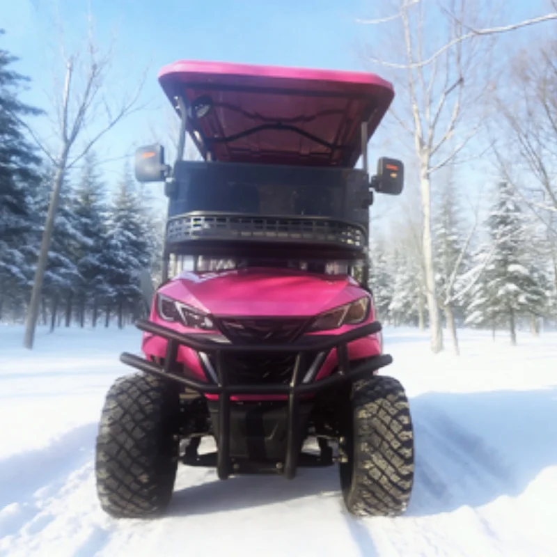 

Luxury 2 4 6 8 Seater Off Road Electric Golf Cart Sightseeing Club Car 72V Lithium Battery Energy Saving And Emission Reduction