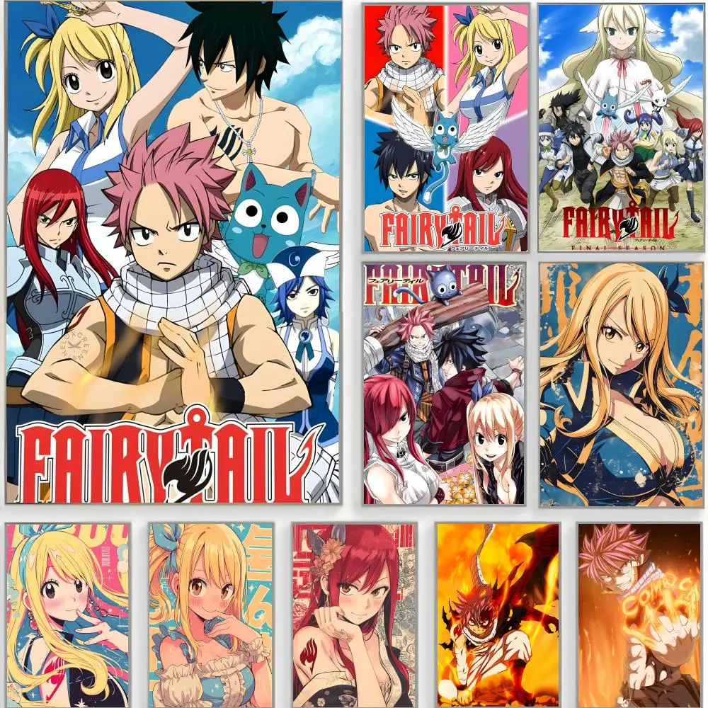 magic anime Fairy Tail Poster Classic Wall Art  Home Decor  Peel and Stick Unframed