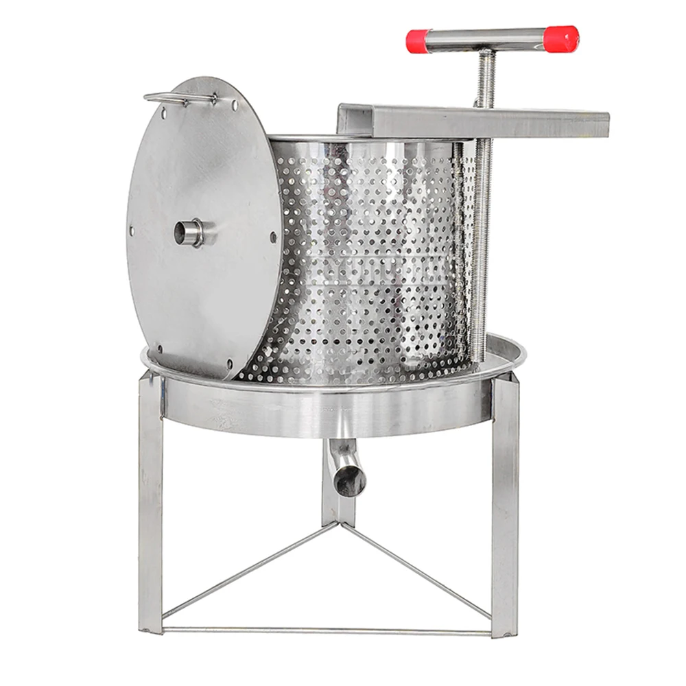 Large Capacity Honey Press Split Type Stainless Steel 18L/26L Commercial Press for Efficient Beekeeping Operations