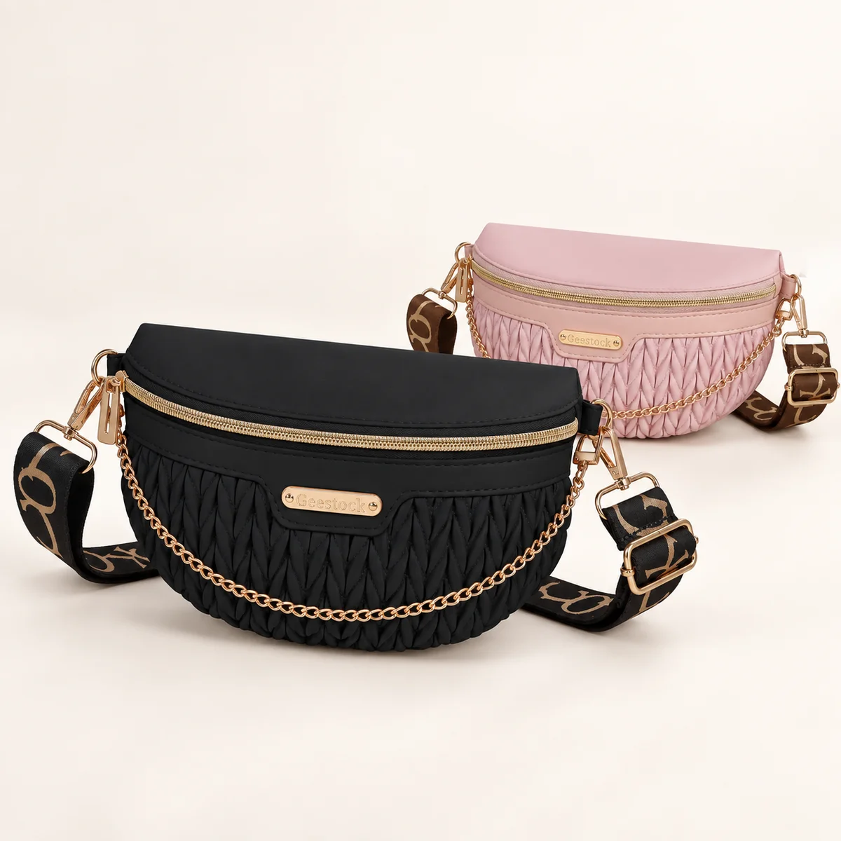 Marsupi Trapuntati da Donna, Marsupio a Tracolla Trendy, Marsupio con Cintura Arricciata, Marsupio da Vita, Impermeabile, per Viaggi, Shopping e Festival
