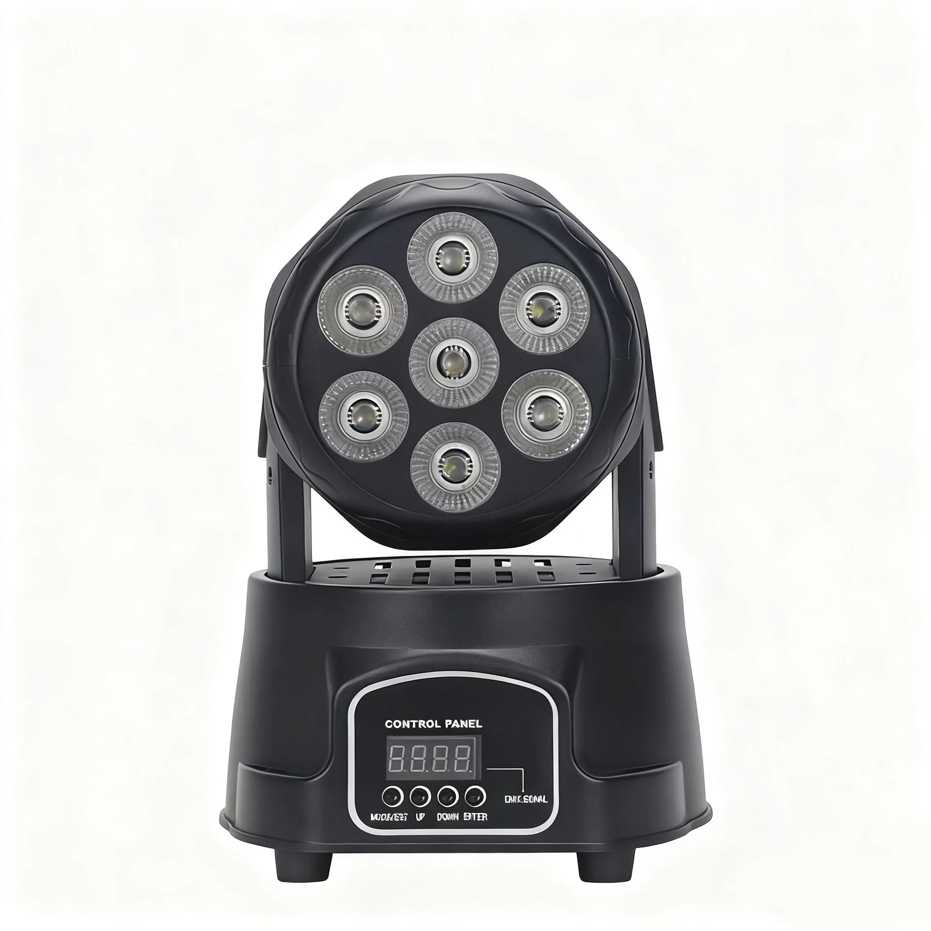 7 Full‑Color Moving Head Lights, Par Lights RGBW Four‑in‑One Stage Bar Beam, Wedding Rotating Dyeing