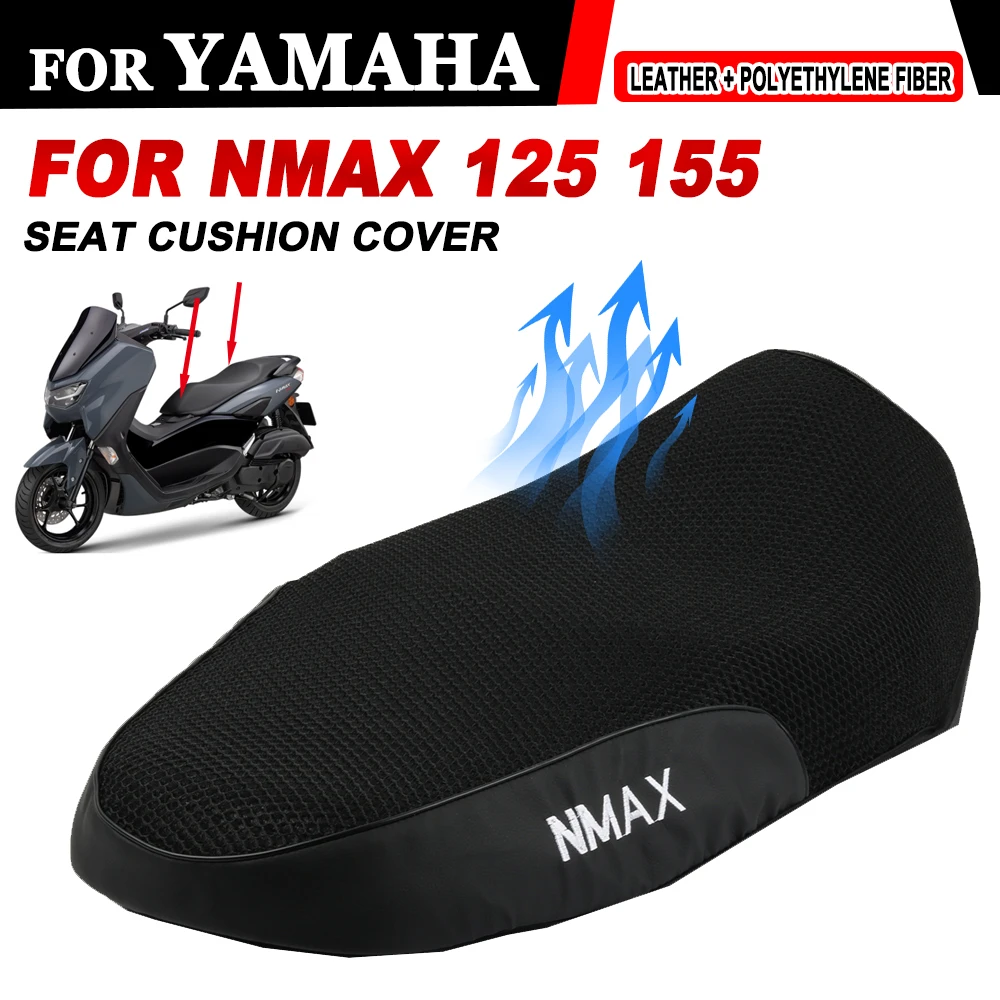 For Yamaha N-MAX NMAX 155 125 NMAX155 NMAX125 Motorcycle Seat Cushion Heat Insulation Breathable Mesh Seat Cover Protector Case