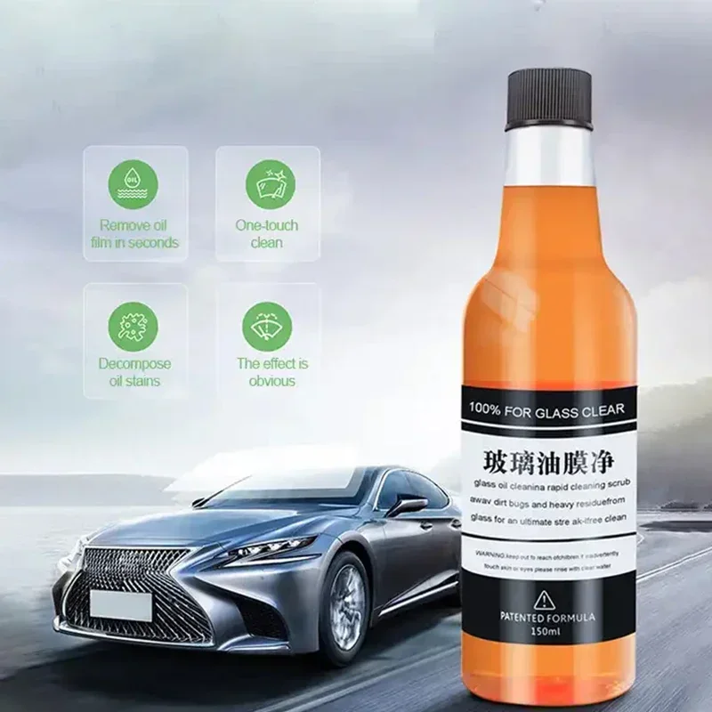 Glass Oil Film Cleaner Quickly Restored Without Polishing Against Water Droplets Rain Splashes And Dust Windshield Mirror