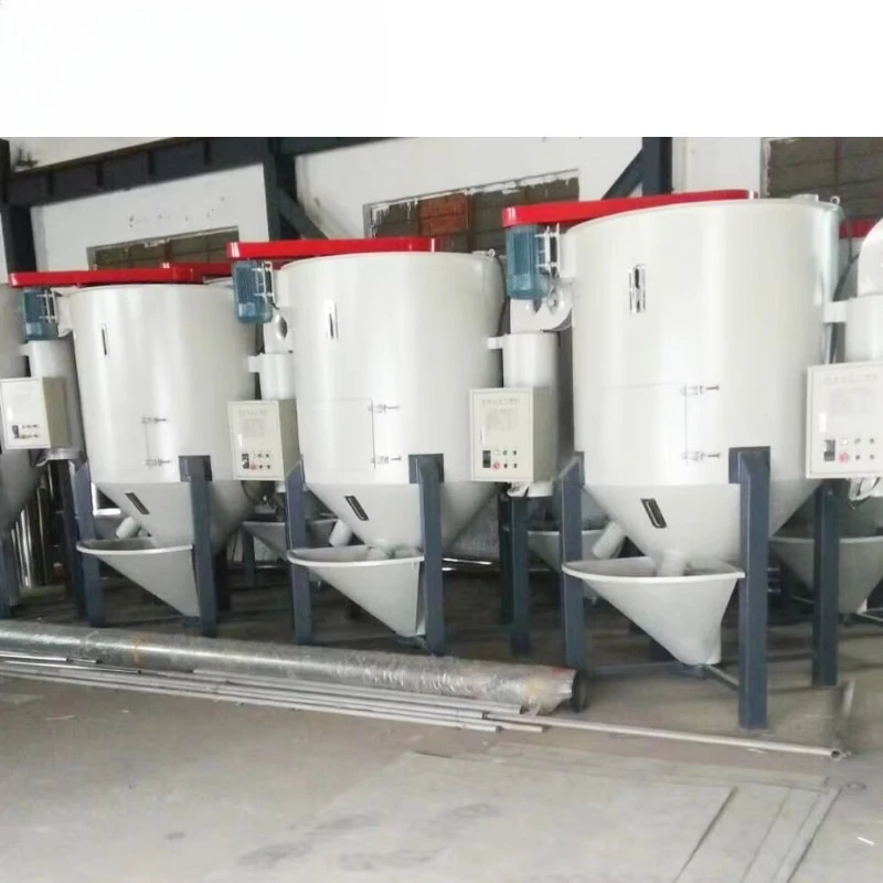 Plastic Granules Drying Machine  Grain Heated Air Circulation Dryer Vertical Mixer